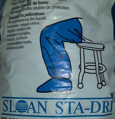 Sloan sta-dri boot leg 1 pair bl-250 fluid protection garment non-skid thigh for sale