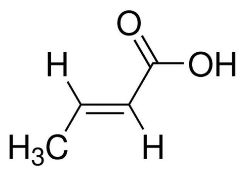 Crotonic acid, trans-2-Butenoic acid, reagent, 98%, 75g
