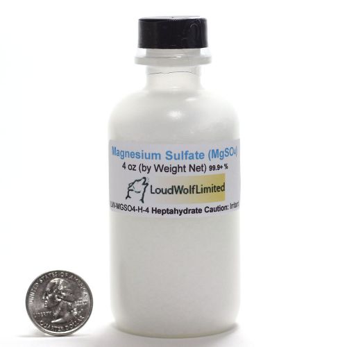 Magnesium Sulfate (Sulphate) Heptahydrate  4 Oz  SHIPS FAST from USA