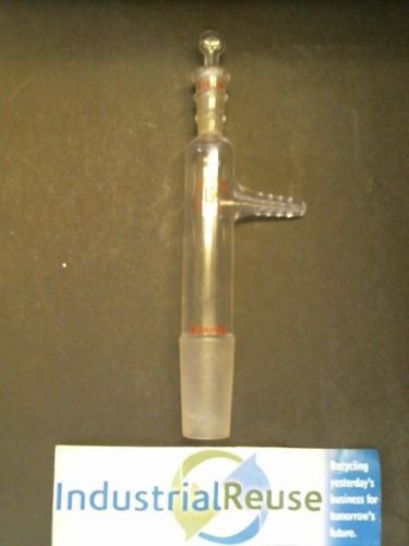 Lab Glass Inc. 10/30 to 24/40 With Tubation Sidearm And 10/30 Pyrex Stopper