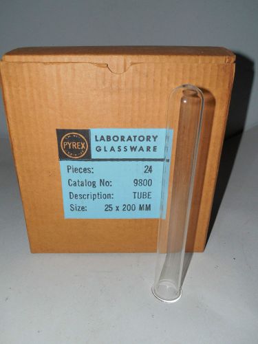 Lot of 16 PYREX 9800 Glass Lab Test Tubes 25 x 200 mm