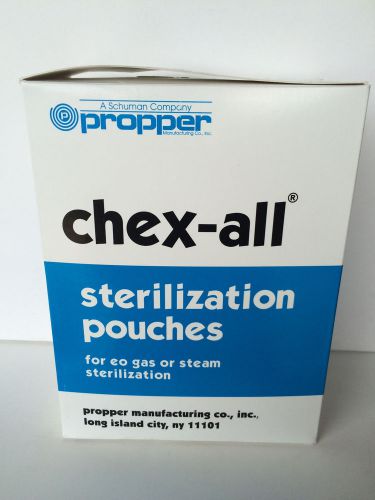 Schuman Propper Chex-all Sterilization Pouches 3x8&#034; Qty: 500 NEW!