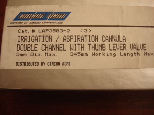 CIRCON ACMI IRRIGATION ASPIRATION CANNULA DOUBLE CHANNEL 5MM LAP3503-2