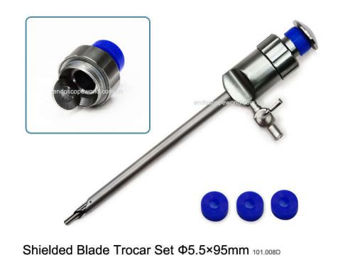 Shielde blade trocar &amp; cannula ?5.5x95mm laparoscopy for sale