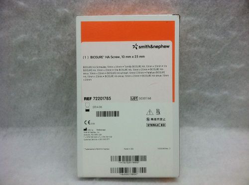 Smith &amp; Nephew Ref# 72201785 BIOSURE* HA, 10mm x 25 mm