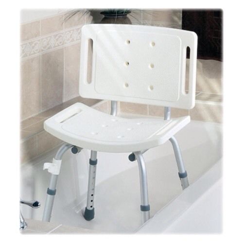Guardian Basic Shower Chair with Back - 250lb - 19&#034; Seat H12&#034; Seat D -1EA