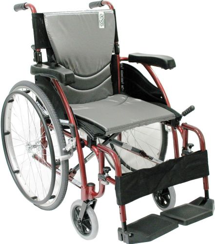 20&#034; Seat Width Ergonomic LtWt Quick Release Axles Wheelchair Foldable S-115Q New