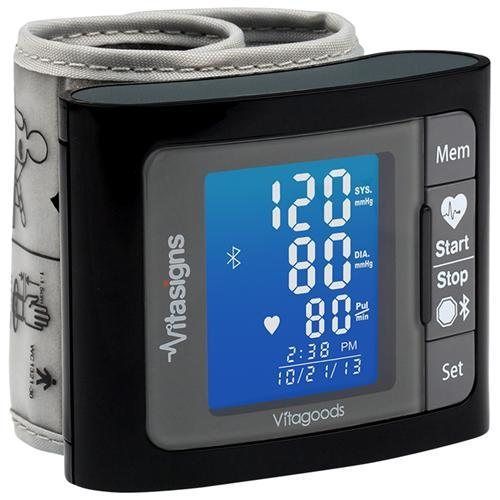 VitaGoods Wrist Bluetooth Travel Blood Pressure Monitor - VS-4300 - Automatic -