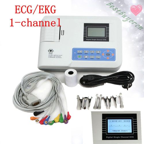 Hot Sale Portable New ! channel Electrocardiograph ECG EKG Monitor CE FDA TEST