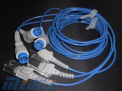 3pcs Philips SpO2 Adapter Cable, Compatible with M1900B,P0225