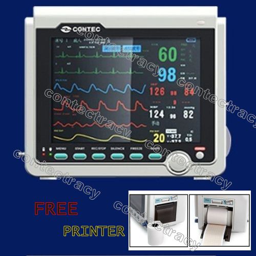 Ce patient monitor ecg,nibp,spo2,resp,temp,printer,8.4&#034;colour,portable monitor for sale