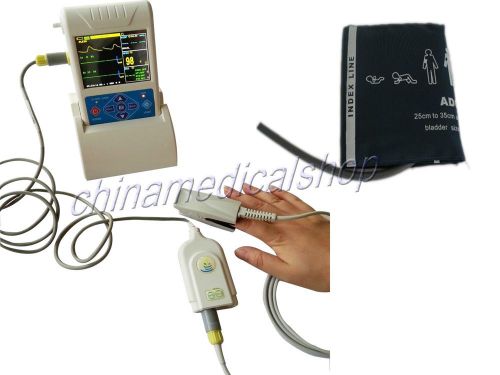 CONTEC Touch screen Patient Monitor SPO2,NIBP,ECG,PR LCD display Handheld NEW
