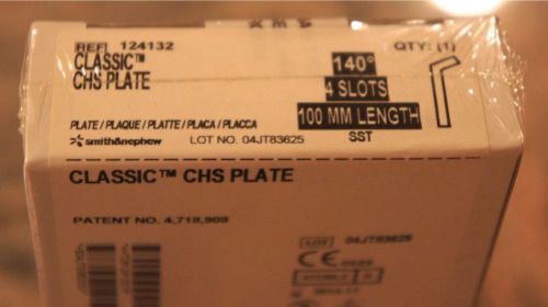SMITH &amp; NEPHEW Classic CHS Plate 140 degree 4 slots 100mm REF # 124132