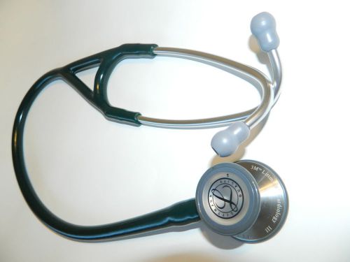 New 3m littmann cardiology iii stethoscope green litman for sale