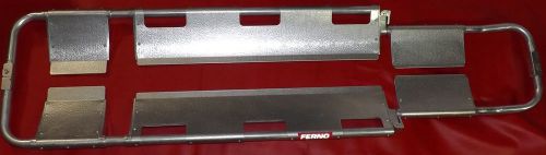 Ferno model 65 scoop stretcher with set of 3 orange polypropylene straps for sale