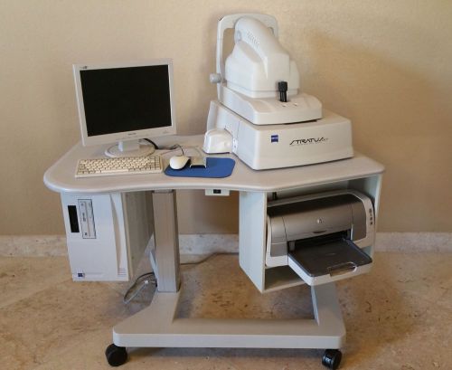 ZEISS STRATUS 3000 OCT 3000 W/POWER TABLE,PRINTER,MANUAL AND MORE