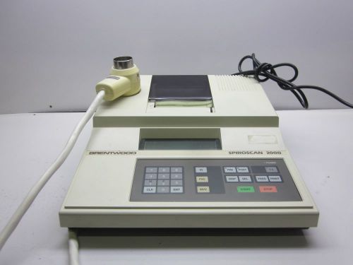 Brentwood Spiroscan 2000 Spirometer unit w/Printer Looks Nice