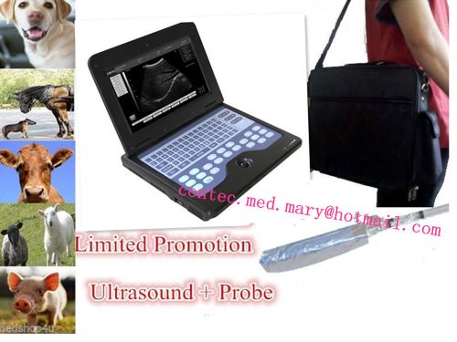 Limited Promotion, VET Digital portable Laptop B-Ultrasound Scanner+Rectal Probe