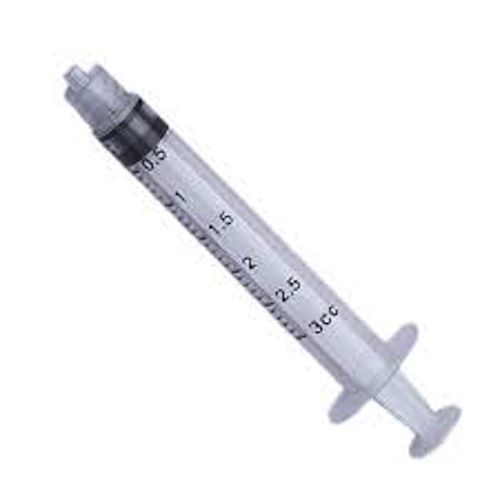 3cc luer lock syringes 3ml sterile new!! pack of 3 syringe only no needle!! for sale
