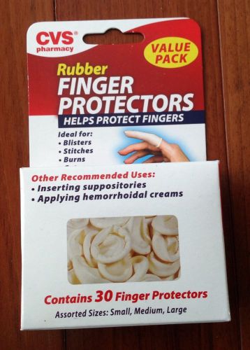 Rubber Finger Protectors 30  for Cuts, Burns, Stitches, Blisters, Medical