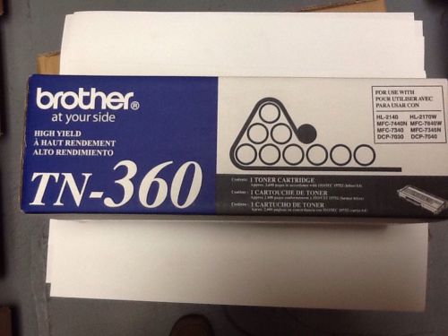 OEM BROTHER TN-360 Toner Brand New in Box