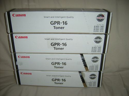 4 Genuine Canon GPR-16 toner iR3035 3045 3235 3245 3530 3570 4530 4570