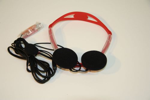 Andrea Electronics Analog headset in Red Best Value analog PC headset New