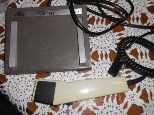LANIER FOOT PEDAL LX055-0 AND DICTATION MICROPHONE VINTAGE