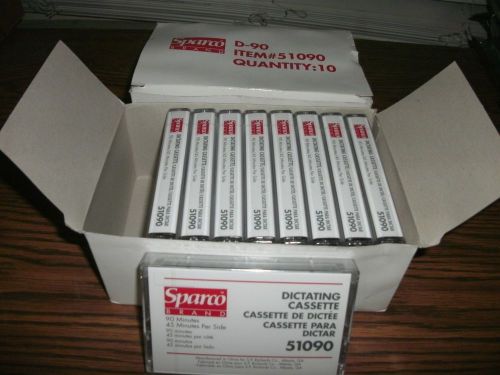 Sparco 51090 Dictating Cassette Tapes, 90 minutes - Lot of 19