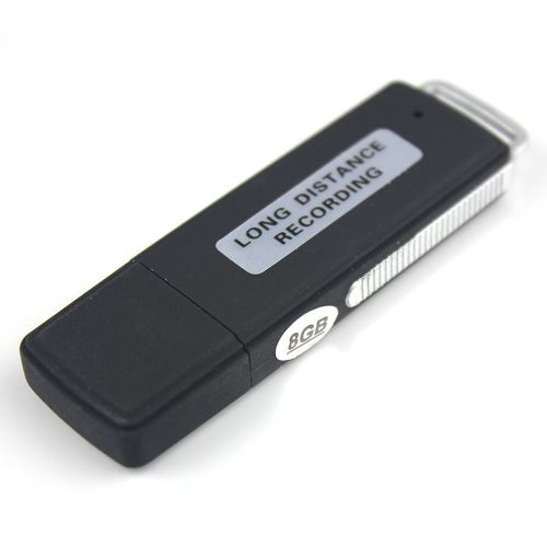 SPY USB 2.0  Flash Driver Pen Drive/Disk Digital Audio Voice Recorder Black 8GB