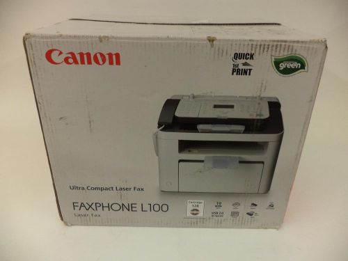 Canon 5258B001AA FAXPHONE L100 33.6Kbps Laser Fax Machine - NOB