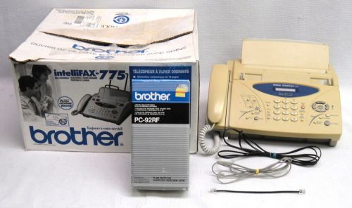 Brother intellifax 770 home office plain paper fax telephone machine w/ ink for sale