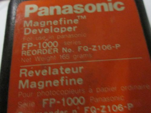 New Genuine Panasonic FQ-Z106-P Fax Developer Fits FP-1000 Series 165g Bottle