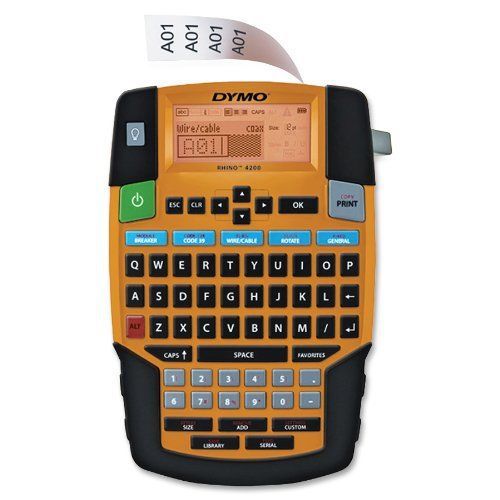 Dymo rhino 4200 label maker for security and pro a/v - label, (dym1801611) for sale