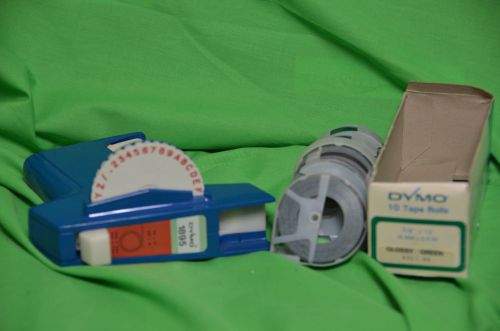 Vintage Dymo Dual Track Label Maker 1895 with 6 Label tapes