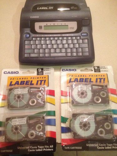 Casio EZ Label Printer Label It With 2 Cartridges New