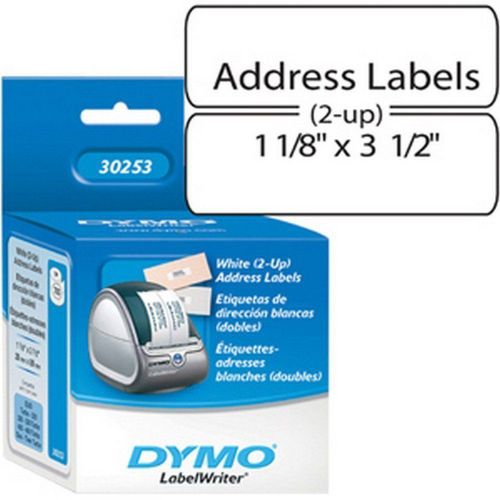 Dymo 30253 AddressLabels 700 Labels - 1.12 W x 3.5 L Single