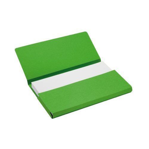 Jalema Secolor Foolscap Pocket File - Green (Pack of 10)