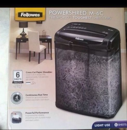 Fellowes Powershred W-6C  MEDIUM USE &#034;The World&#039;s Toughest&#034; Paper Shredder. $65