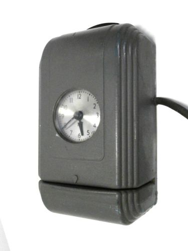 Vintage IBM Time Clock Type No. 780 with Key Industrial Gray Electric Time Clock