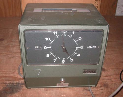 AMANO Time Recorder 9001 9000 Series clock vintage rare Free S&amp;H