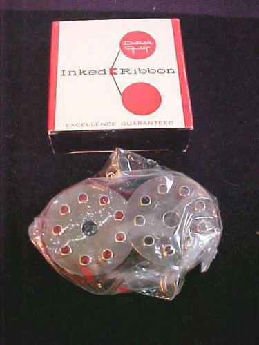 NIB-Distinctive Quality 2 Spool Black &amp; Red Heavy Inked Ribbon-Free Shipping-NR