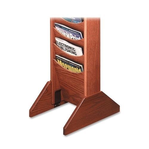 Buddy 061711 wood base for literature display 14inx3/4inx5-3/4in med. oak for sale