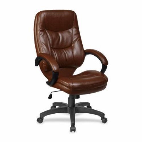 Lorell Executive High-Back Chair, 26-1/2&#034;x28-1/2&#034;x46-1/2&#034;, BN/BK (LLR63282)