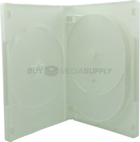 22mm White 6 Discs DVD Case - 100 Pack