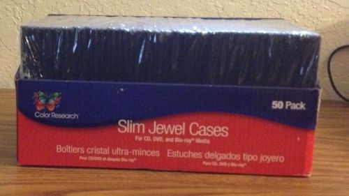 Slim jewel cases - Color Research - 50 pack
