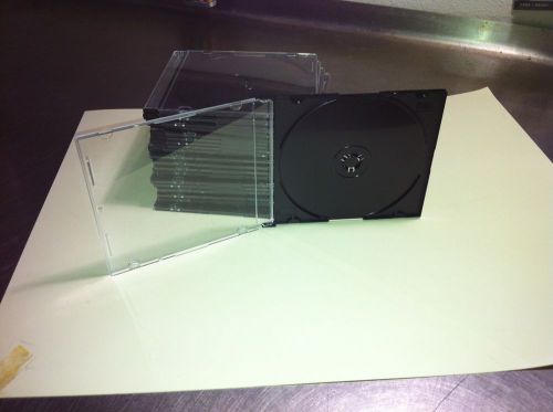 5mm Slim CD/DVD Jewel Cases - 20 Pack - Clear Front
