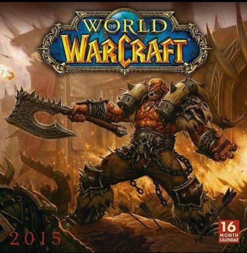 WORLD OF WARCRAFT - 2015 WALL CALENDAR - BRAND NEW - VIDEO GAME 9590