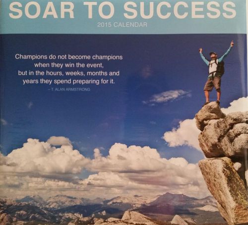 2015 SOAR TO SUCCESS Wall Calendar NEW SEALED Inspirational Motivational Quotes