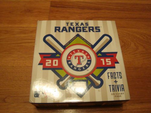 Texas Rangers 2015 Desk Calendar by Turner Licensing